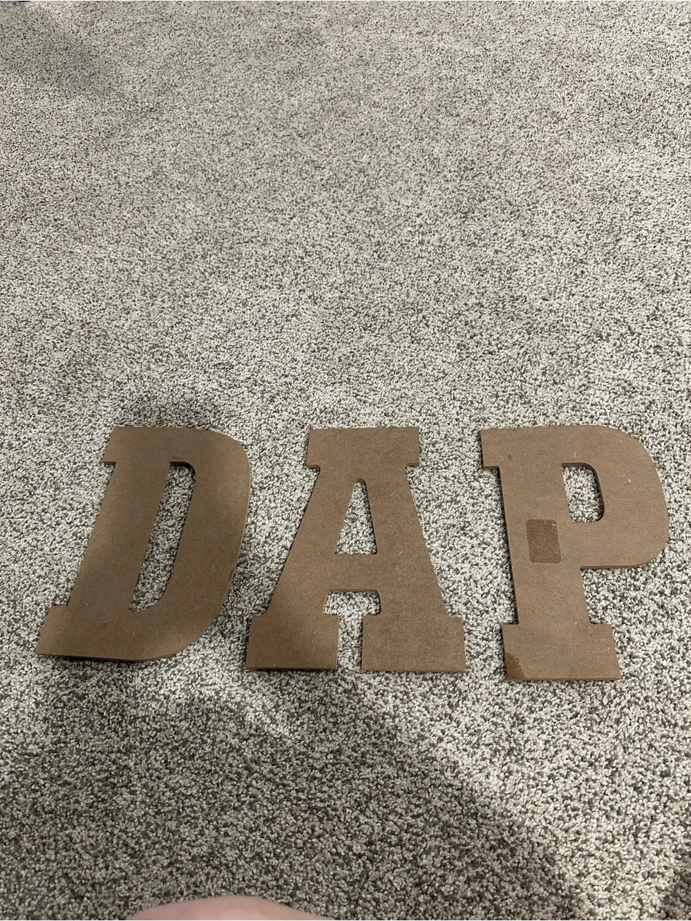 Unbranded Brown MDF Wall Letters 